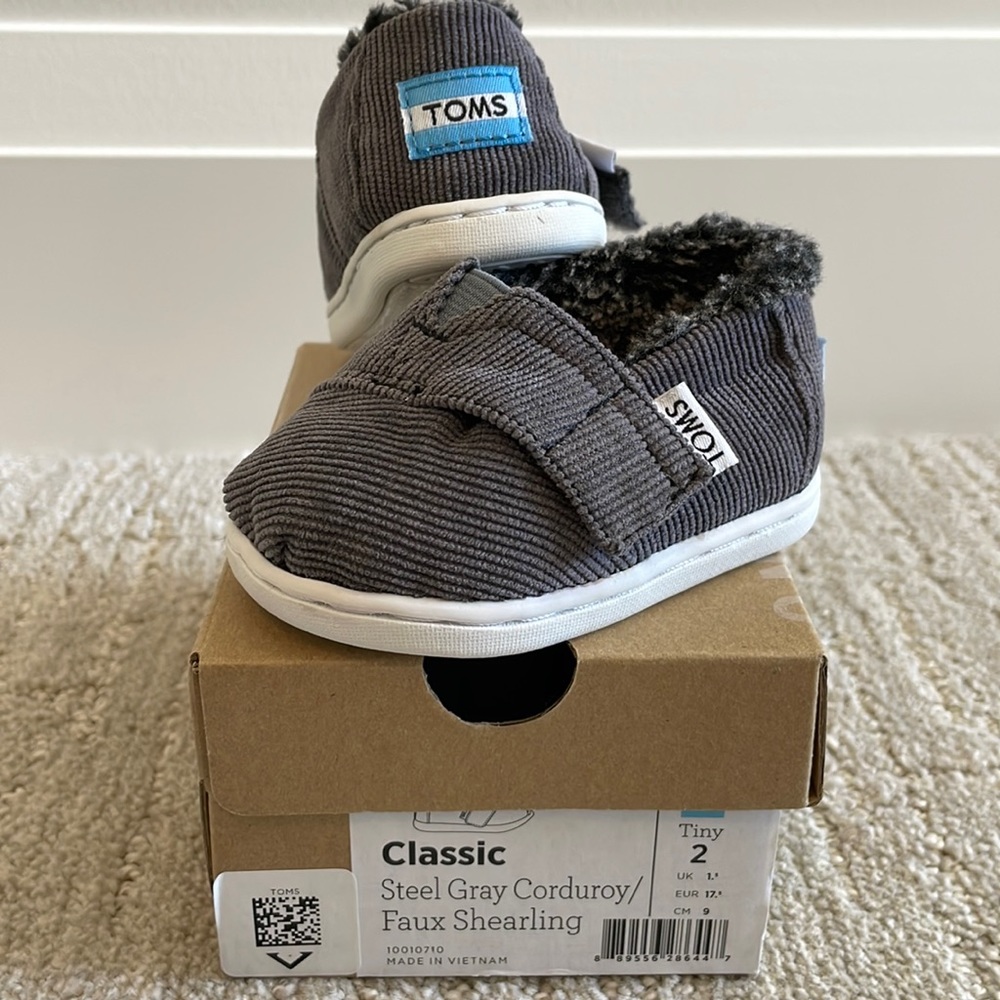 Tom’s Classic- Corduroy/Faux Shearling Lining : Tiny 2